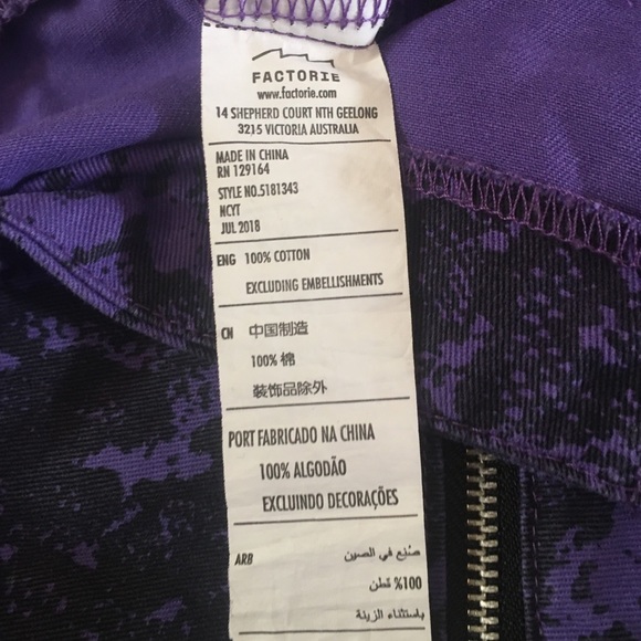 *Factorie* Zipper detail mini skirt. Size 10 - Picture 6 of 8